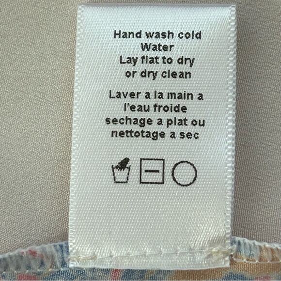 Clover Canyon Halter Scarf Maxi Dress Size S Mustard Gold Blue Sleeveless - Picture 13 of 14